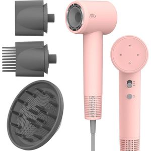 Haardroger met Diffuser en Borstelkam - Lichtgewicht, Ionisch, 3 Magnetische Opzetstukken