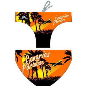 Turbo Paradise Canary Island Zwemslip Oranje,Zwart 5XL Man