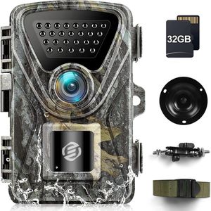 Equivera Wildcamera - Wildcamera met Nachtzicht - Wildcamera's - Wildcamera met Nachtzicht en Wifi - Wildlife Camera's - Wild Camera - Buitencamera met Nachtzicht - Wildcamera voor Buiten - Wildcamera met Sensor