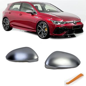 Spiegel Spiegelkap Spiegelkappen Mat Zilver Chrome Geschikt Voor VW Golf 8 MK8 Gti Tdi R Line Clubsport R20 Tsi 45 Tcr MET DODE HOEK