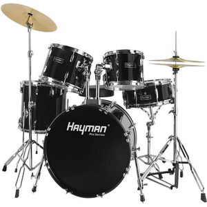 Drumstel Hayman Pro Series HM-400-BK 5-delig Zwart