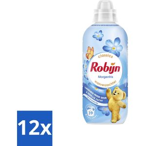 Robijn – Wasverzachter – Morgenfris – 780 ml - Voordeelverpakking - 12 stuks