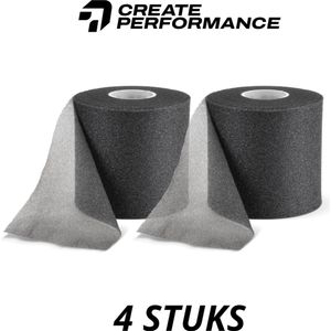 CREATE PERFORMANCE - Underwrap tape - Voetbaltape - Zwart - 2 stuks