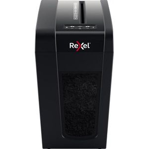 Rexel Secure X10-SL Stille Papierversnipperaar P-4 Micro - Versnippert 6 Vellen - Voor Thuiskantoor - Zwart