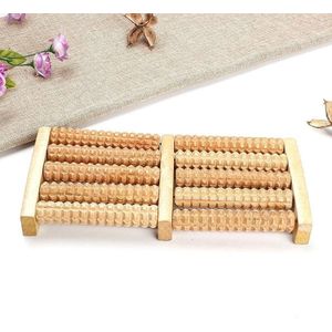 LOUZIR Houten voetmassage roller - Voet massage - Reflexologie - Voetroller