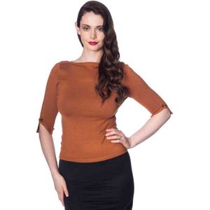 Dancing Days - ADDICTED Longsleeve top - S - Bruin