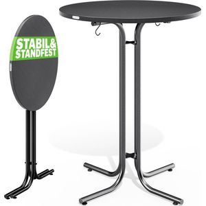 CASARIA Statafel - 70x110cm Inklapbaar Verstelbare Tafelpoten – Grijs