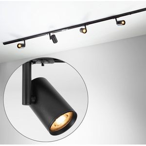 LumenXL - Railsysteem verlichting Blake - 1,5 meter - Zwart - 7 spots