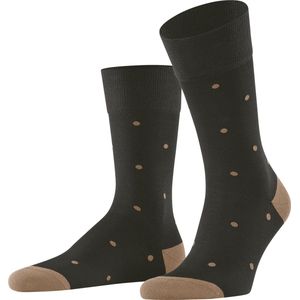 FALKE Dot business & casual katoen sokken heren bruin - Maat 47-50