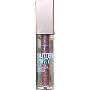 Lovely Pop Cosmetics - Vloeibare Oogschaduw - Metallic - Glanzend - Glitter - Oud Roze - 02 Sweet Cola