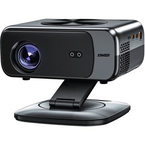 Fubzz 4K Projector - Draagbare Smart Beamer Met Android 12.0 - Wifi6 & Bluetooth 5.3 - 800ANSI Helderheid - Auto Focus - 360° Draaibare Thuisbioscoop