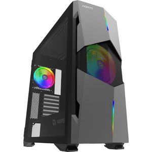 Aqirys BETELGEUSE Midi Tower Zwart, Grijs