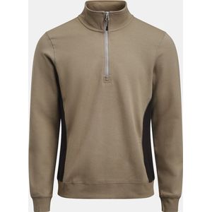 Jobman 5401 Halfzip Sweatshirt 65540120 - Khaki/Zwart - XL