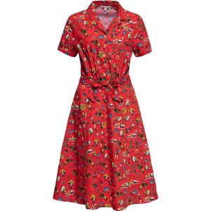 Queen Kerosin Damen Aop Swing Dress QKU36004 Red-XL