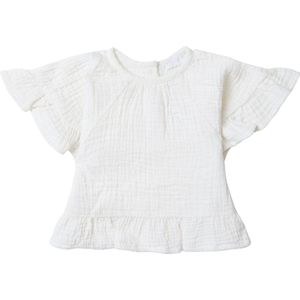 Noppies Girls Top Clawson short sleeve Meisjes T-shirt - Whisper White - Maat 74
