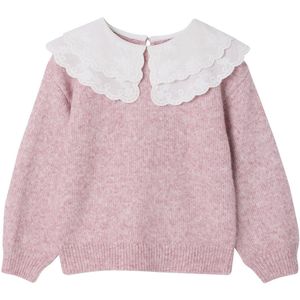 Vertbaudet Geborduurde meisjestrui met dubbele kraag van schuimbreisel