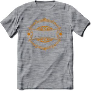 1925 The One And Only T-Shirt | Goud - Zilver | Grappig Verjaardag En Feest Cadeau | Dames - Heren | - Donker Grijs - Gemaleerd - XL