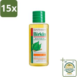 15 x Garnier - Haarwater - Berken - Tegen Vet Haar - 250 ml - Grootverpakking - Berken Haarwater - Vet Haar - Haarwater - Haarversterking - Gevoelige Hoofdhuid