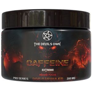 The Devils Own | Caffeine | 200mg | 300 doseringen | Fysieke Prestaties | Alertheid en Concentratie | Verbeterde Spiercontractie | Uithoudingsvermogen | toegenomen Energie | Nutriworld