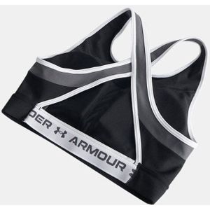 Under Armour - Crossback Mid Open Back - Sport Bh - Zwart - Medium Support