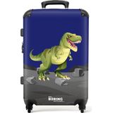 NoBoringSuitcases.com® - Kinderkoffer jongen - Dino trolley kind - 20 kg bagage