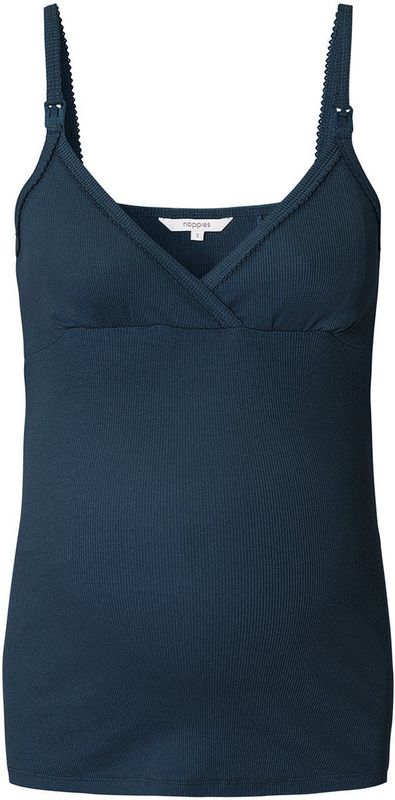 Noppies - Maja - Pyjama Top - Ribkatoen - Zwart