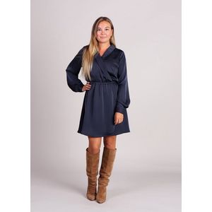 MbyM - Nayah-M - Midi-jurk - Donkerblauw - 100% Polyester