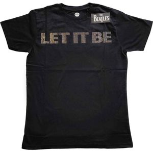 The Beatles - Let It Be Heren T-shirt - M - Zwart