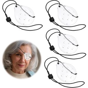 Transparante medische oogkleppen - Verstelbaar en comfortabel - Voor volwassenen en kinderen - Geschikt voor links of rechts Is dit naar wens? Zo niet, laat het me weten, dan pas ik het graag voor je aan!