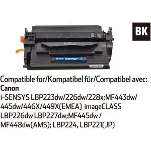 INKFIND 057H Tonercartridge compatibel met Canon 057H 057 Cartridge 057 057H Toner cartridge- 1-pack Zwart (extra hoge capaciteit)