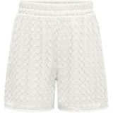 Only - ONLPATRICIA SHORTS - Korte Broeken - Cloud Dancer - Slim Fit