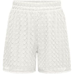 Only - ONLPATRICIA SHORTS - Korte Broeken - Cloud Dancer - Slim Fit