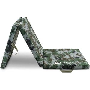 Hop-Sport opvouwbare turnmat HS-065FM - zachte vloermat voor thuis 180x60x5cm - fitnessmat, turnmat met handvatten en klittenbandsluiting, dikte 4cm / 5cm