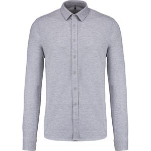 Kariban Piqué overhemd lange mouwen K508 - Oxford Grey - XL