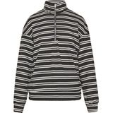 usha - BLUE LABEL - Trui - Zwart/Wit - Schipperskraag - Lange Mouwen