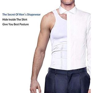 Houding rug correctie hemd / shirt - posture corrector - Wit - Maat L