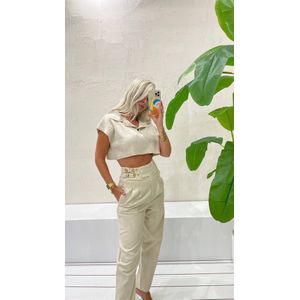 Broek Designed By Sirmaza/Cream/M