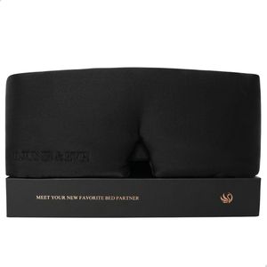 Lune & Eve® Premium Zijden Slaapmasker – 23 Momme 6A Biologische Mulberry Silk – Volledig Verduisterend – Hypoallergeen & Antibacterieel met Zilverionen - Luxe Oogmasker voor Mannen & Vrouwen – Zwart