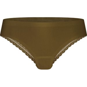 Ten Cate Secrets brazilian met kant olive green voor Dames | Maat S