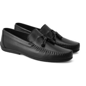 DESA Lage schoen Leer Zwart Mannen Schoenpunt: Nez rond Maat: 43 EU