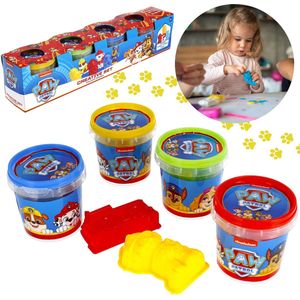 MEGA CREATIVE, PAW Patrol - Plastic massa 4 stuks, vanaf 3 jaar