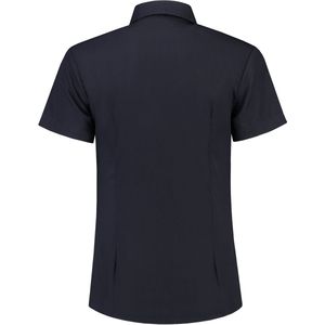 Lemon & Soda blouse met korte mouwen voor dames dark navy - XXXL