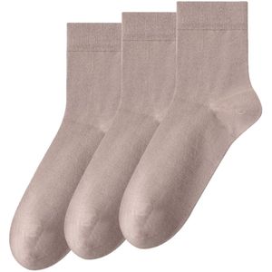 Allthemen Herensokken Katoen Sokken Normale Sokken Khaki Multipack 3-Paar-One Size