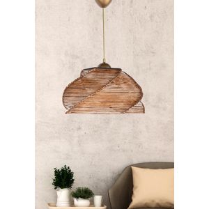 Verlichting - Kroonluchter Antiquatie Hout - Lumi - Afmetingen 36x36x65cm