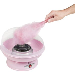 Bestron suikerspinmachine, suikerspin automaat in Sweet Dreams design, 420W, Kleur: roze