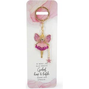 Engel Sleutelhanger - Geloof hoop en liefde