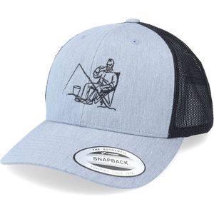 Hatstore- Beer Fishing Heather Grey/Black Trucker - Skillfish Cap