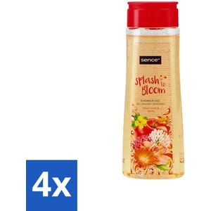 4 x Sence - Body-X Twilight Amber - Douchegel - Voor Vrouwen - 500 ml - Douchegel - Vrouwen - Geur - Bloemen - Appel