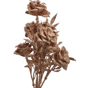 Clayre & Eef Kunstbloem 33 cm Koperkleurig Kunststof