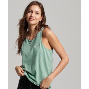 Superdry Vintage Logo Mouwloos T-shirt Groen 2XS Vrouw
